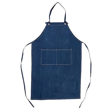 Allpoints Kng 40 In Bib Apron Denim 2 Pockets 2942DBL